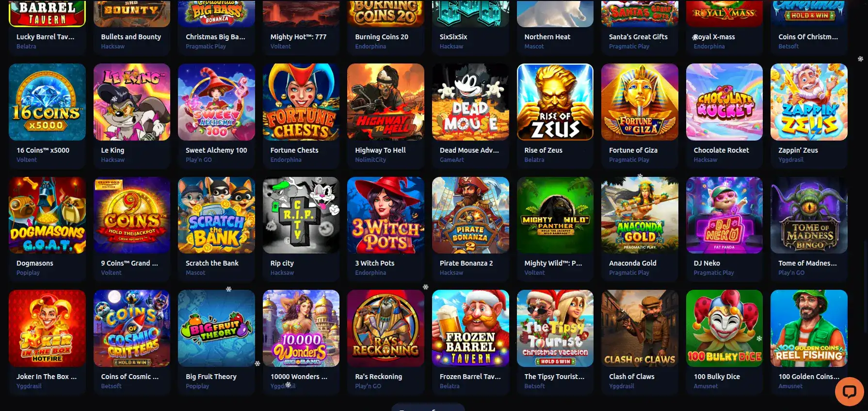 страница поддержки и обратной связи в Неон Клаб